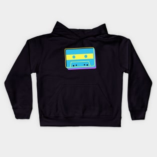 Retro 90s Aesthetic Vaporwave Cassette Kids Hoodie